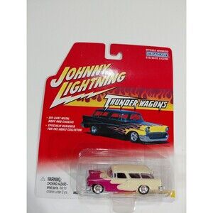 Johnny Lightning Thunder Wagons 1:64 Die Cast Custom 1955 Chevrolet Nomad